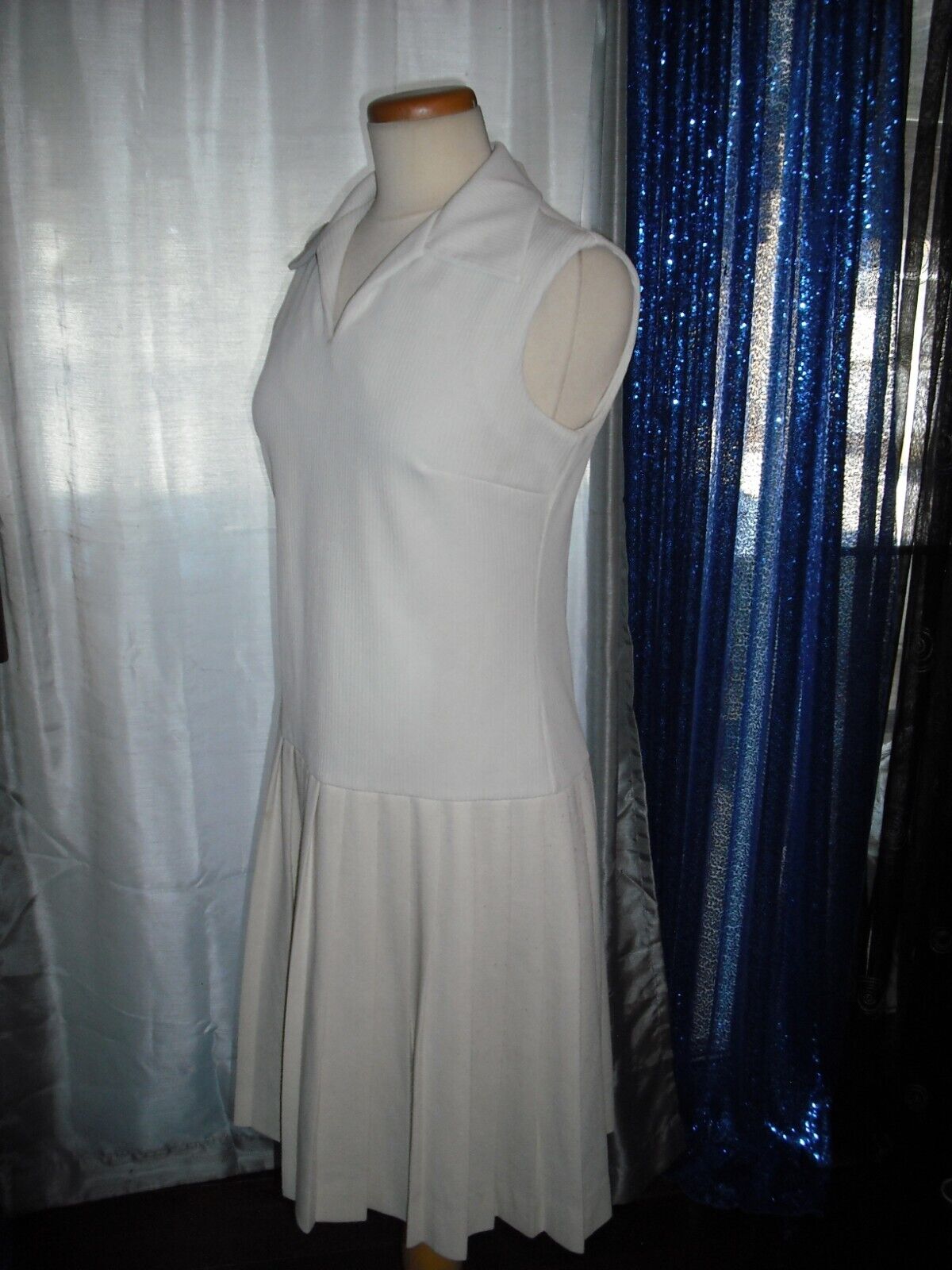 Doris Day Personally Owned & Worn White Sleeveless Dress From Stylist Guilaroff