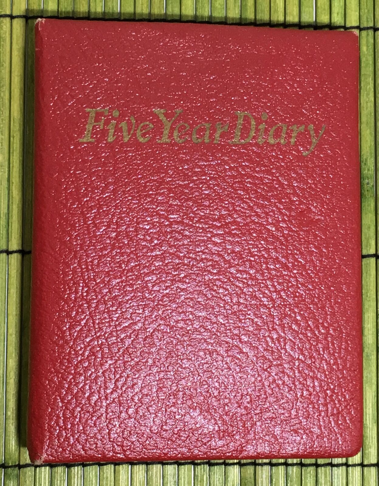 Vintage 5 Year Diary Bert Manufacturing Ny 1946-1951 Unused As Is