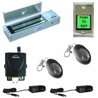 Door Buzzing System 1200lbs Magnetic Lock Wireless Kit With Multi-entry