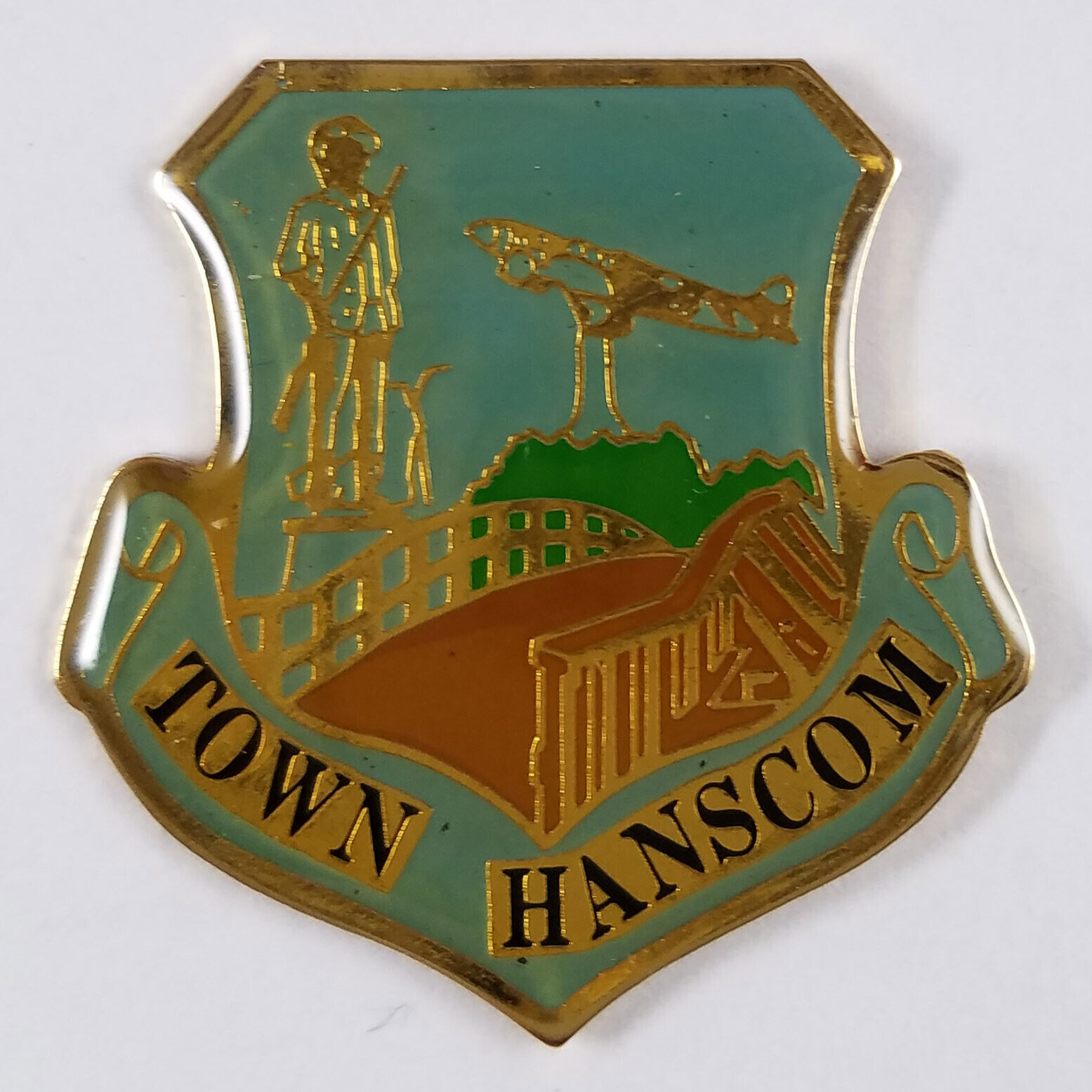 Town Hanscom Pin - Last One! - Hanscom, Massachusetts