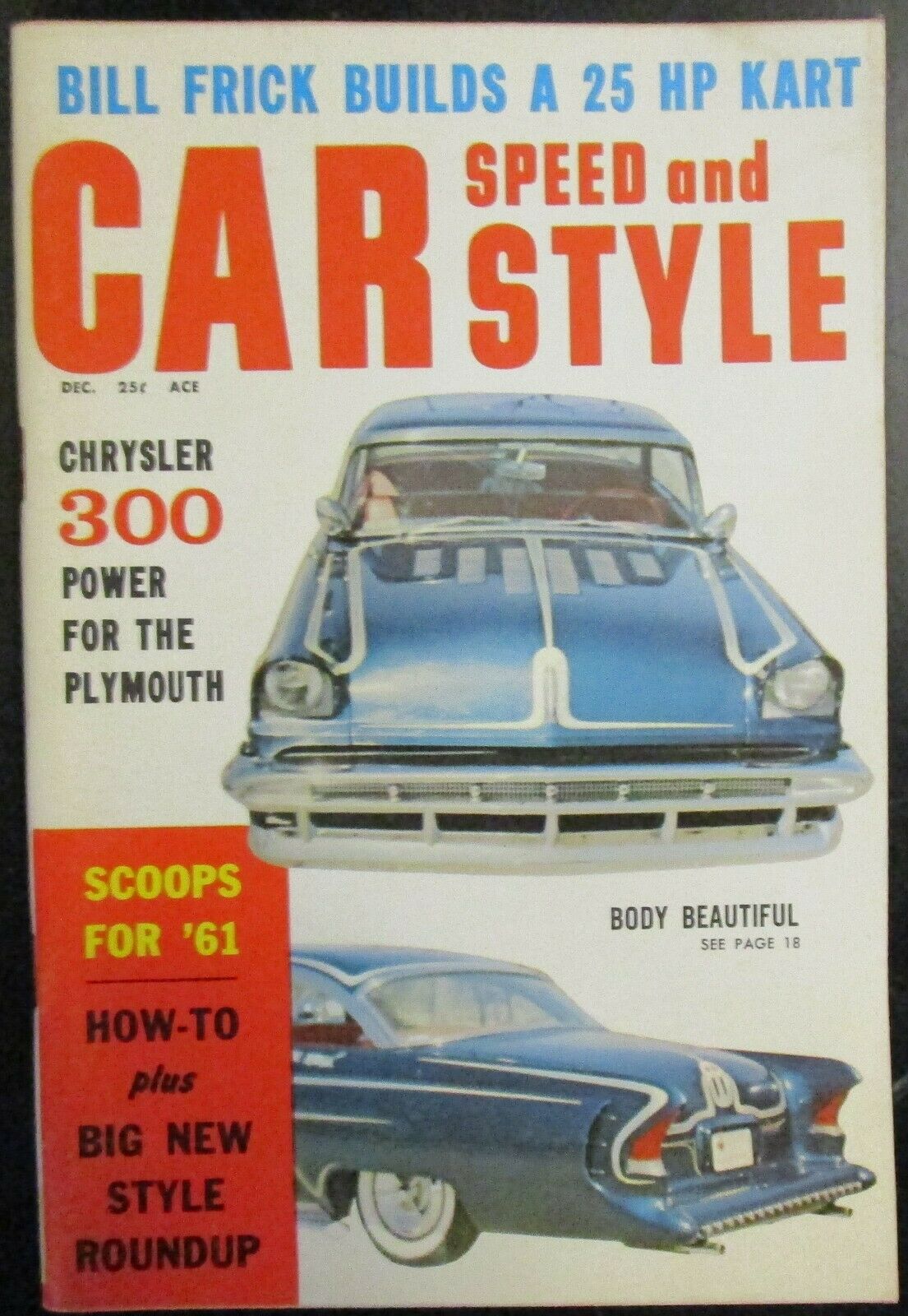 Car Speed And Style Magazine December 1960