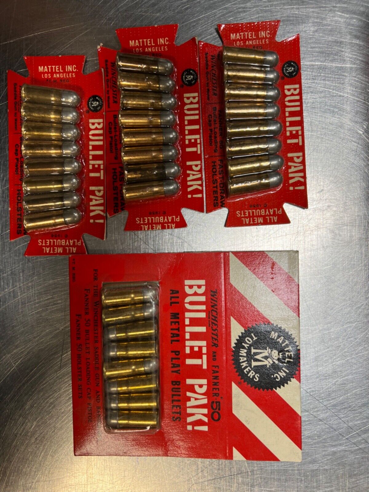 Mattel Winchester Bullet Pak Fanner 50 Pack Brand New Sealed Nos Vintage Lot 4