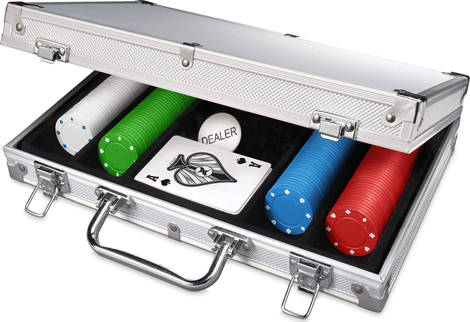Cardinal Games 200 Pc Poker Set In Aluminum Case, Multi Color (6029092)