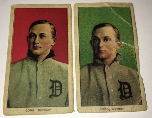 Ty Cobb T206 Sweet Caporal Red & Green Tobacco Baseball Cards (lot 22)