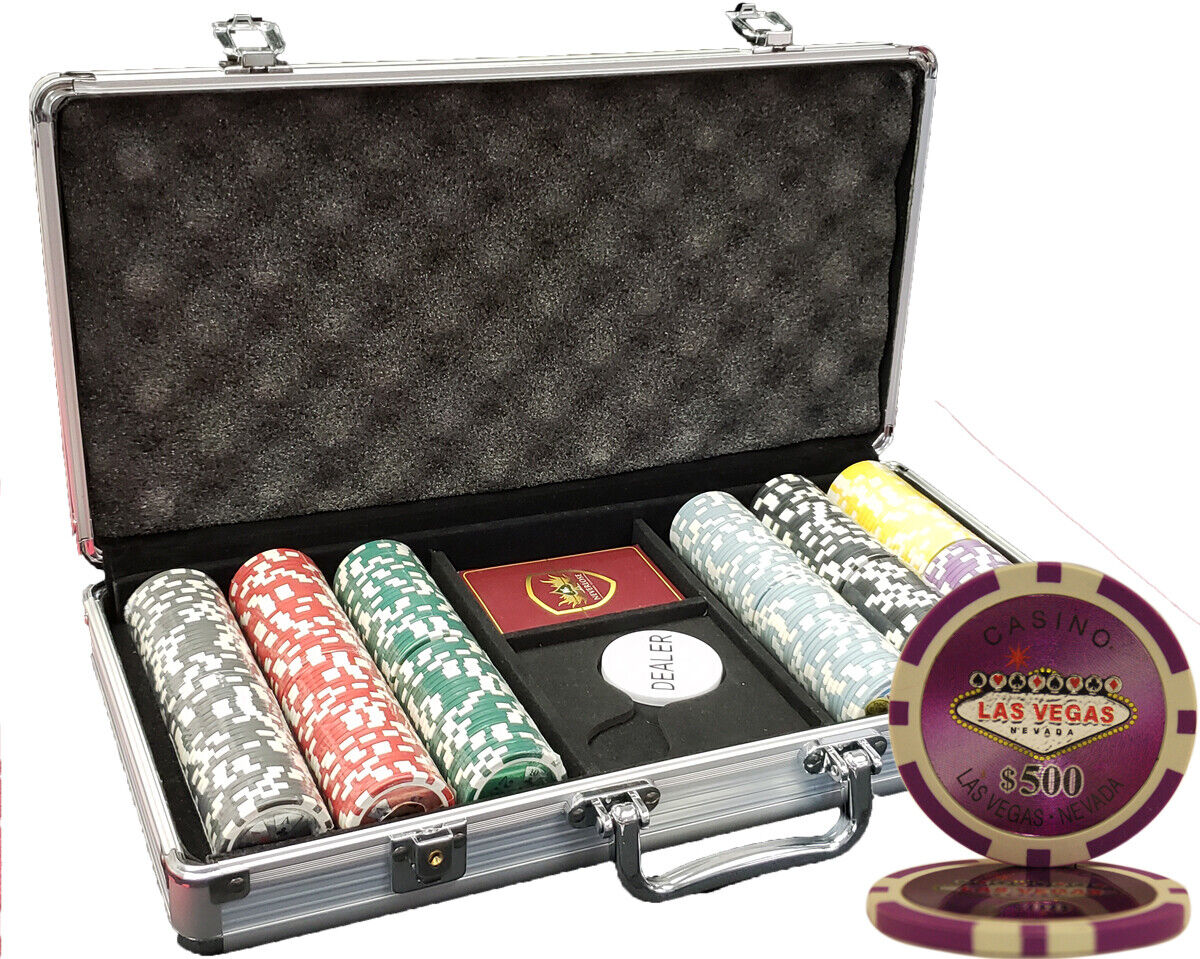 Mrc Poker 300pcs 14g Las Vegas Poker Chips Set