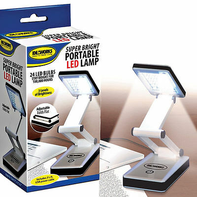 Led Super Bright Portable Lamp Usb Battery Travel Desk Computer Laptop Light