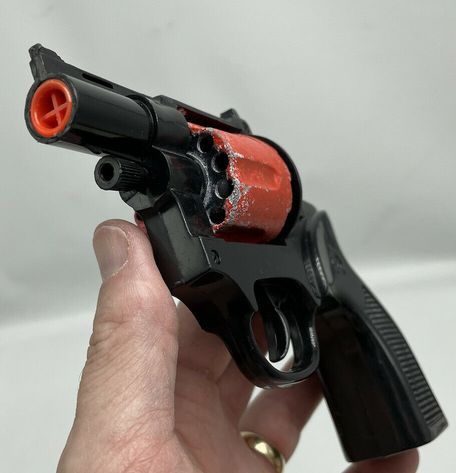 Cap Gun Esquire Nichols Black Orange En Pistol Revolver