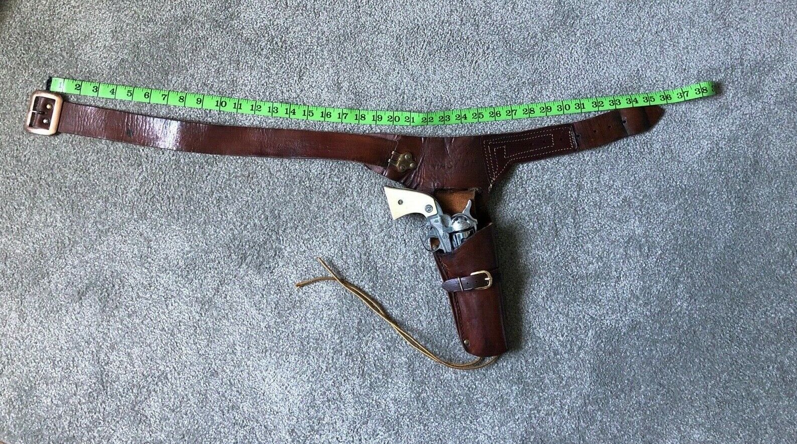 Vintage Hahn Fast Draw Leather Holster And Nichols Stallion 38!!