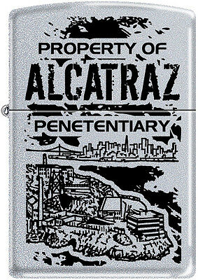 Zippo Property Of Alcatraz Penetentiary San Fransisco Lighter Rare Hard To Find