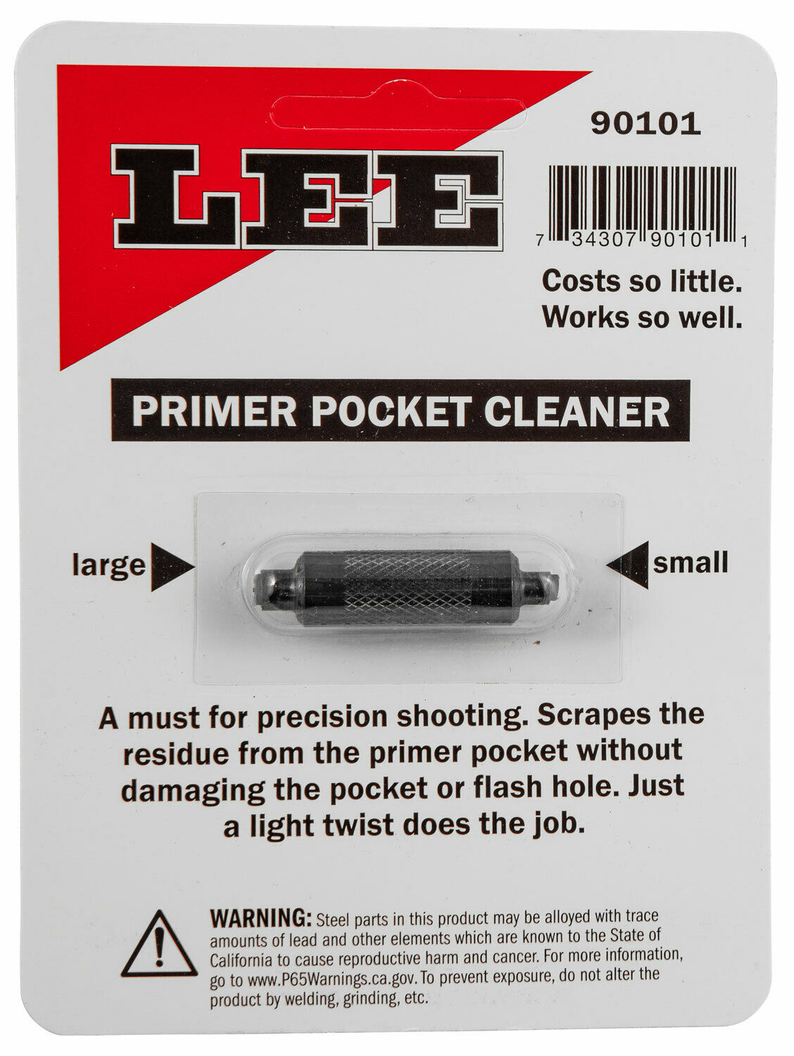 Lee Double End Design Primer Pocket Cleaner Cleans Large/small Pockets 90101