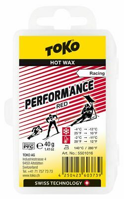 Toko Performance Wax: Red: 40 Grams