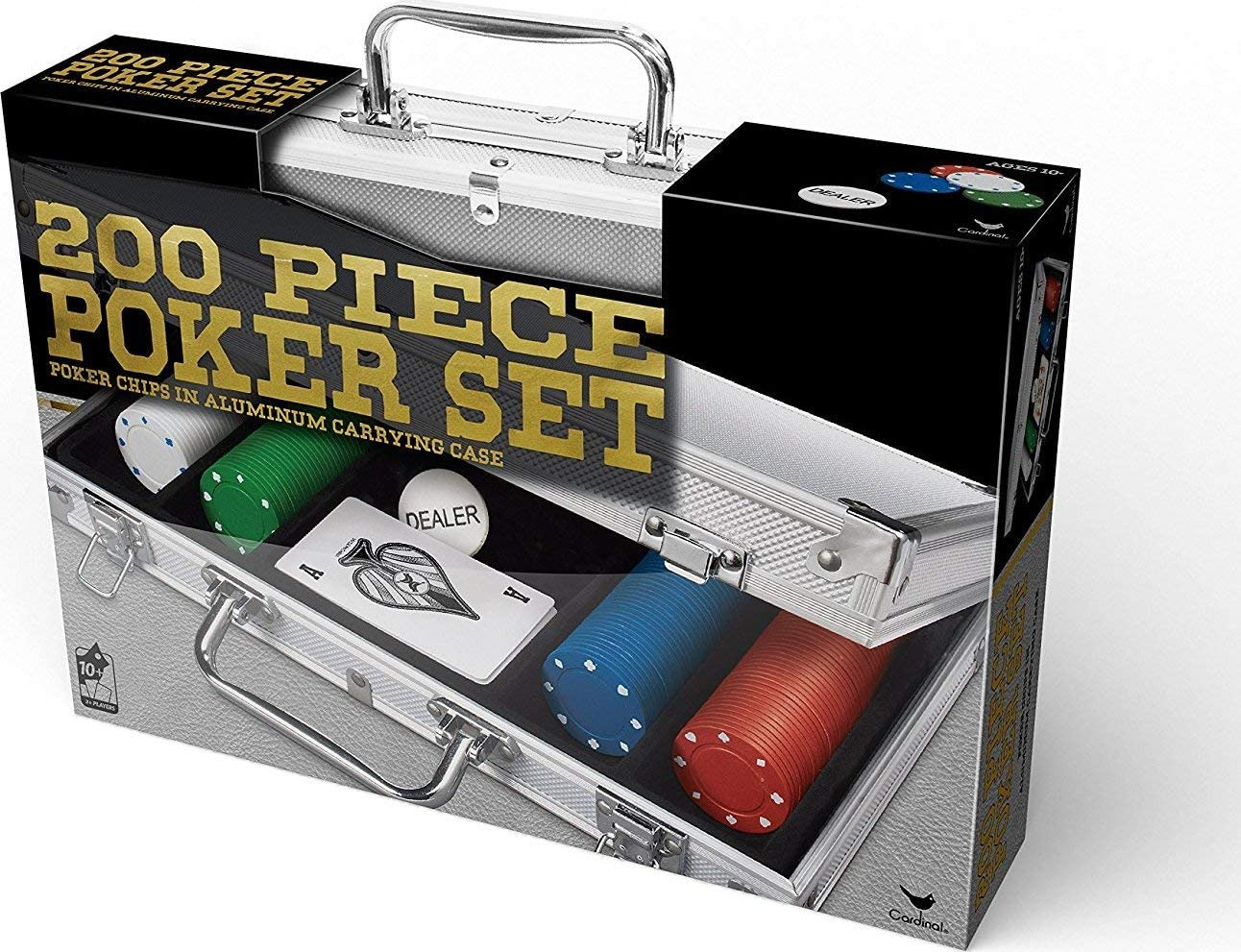 Cardinal Industries 200 Pc Poker Set In Aluminum Case (styles Will Vary)