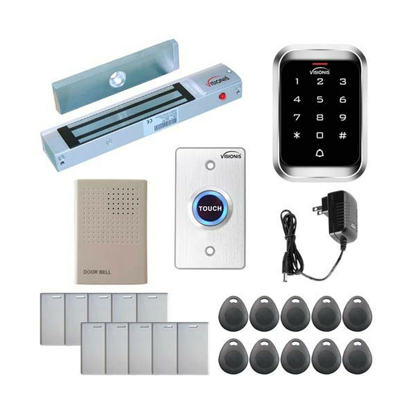 Visionis Fpc-5098 One Door Access Control System Outswing Door 300lbs Magneti...
