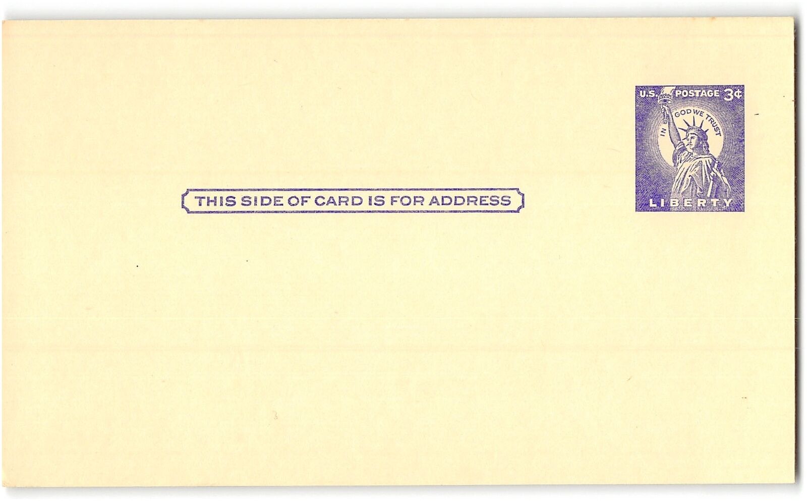 Us #ux46 Mint Postal Card, 3c Statue Of Liberty