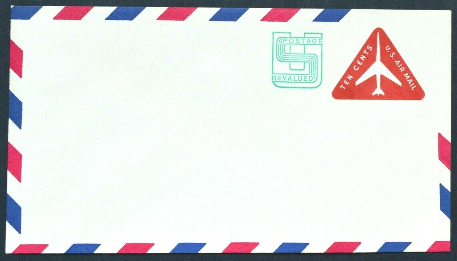 1971 Us Sc. #uc45 Air Mail Surcharged Stamped Envelope, Mint, Very Good Shape